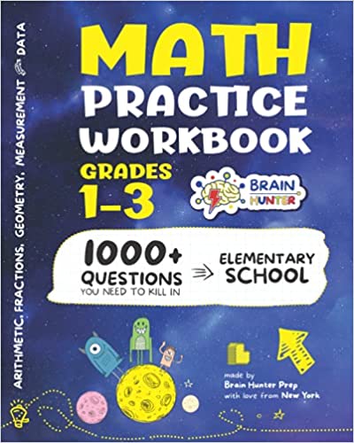 Math Practice Workbook Grades 1-3: 1000+ Questions